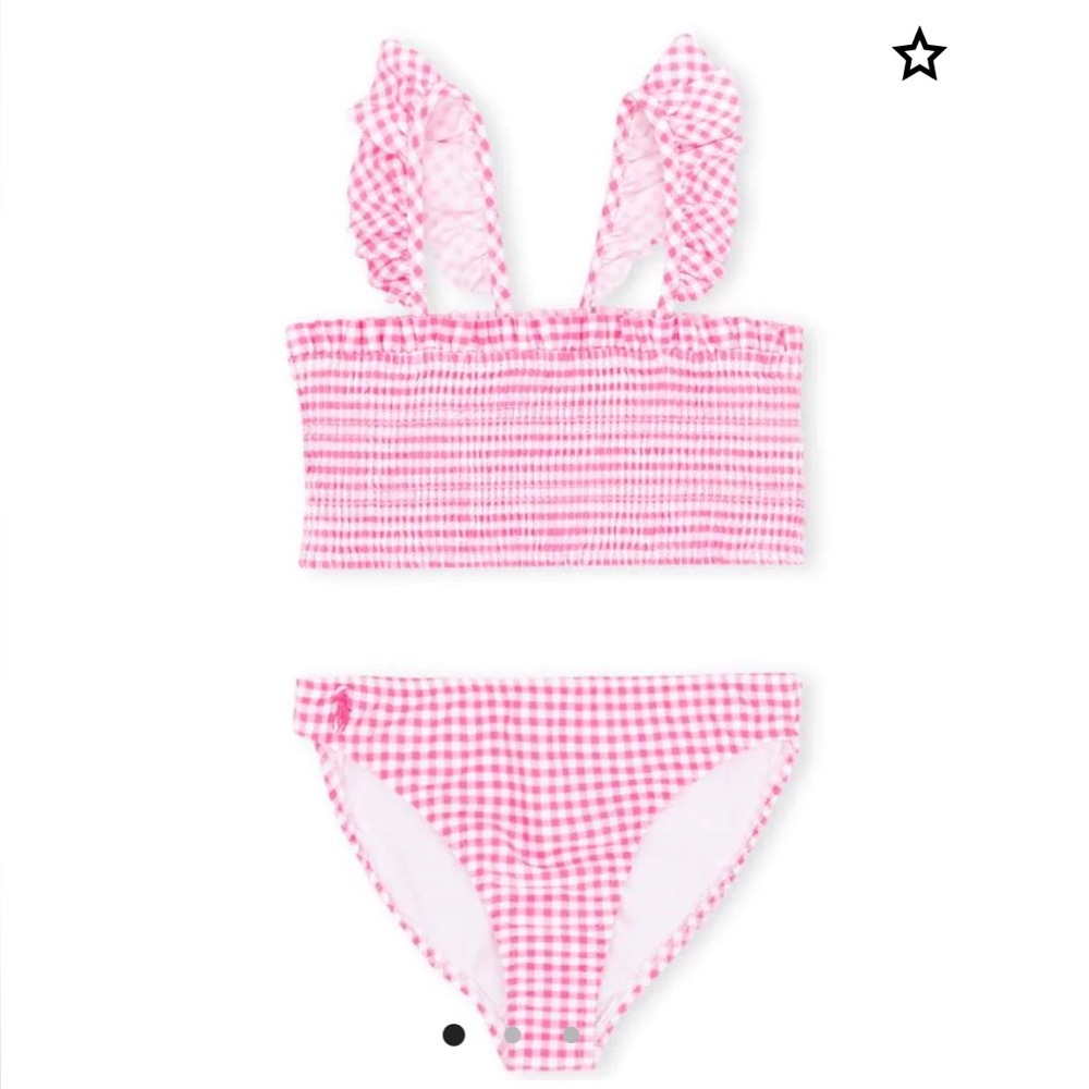 Polo Ralph Lauren Pink Gingham Bikini Set